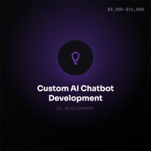 Custom AI Chatbot Development Custom AI Chatbot Development