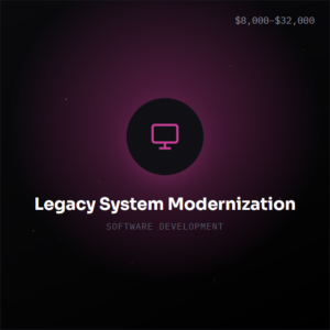 Legacy System Modernization Legacy System Modernization